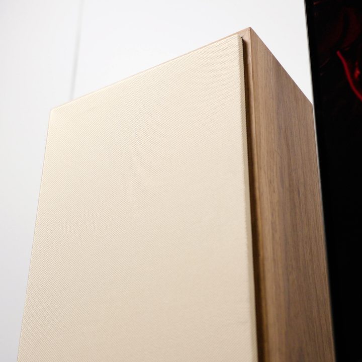 The rear panel of a Klipsch The Nines speaker.
