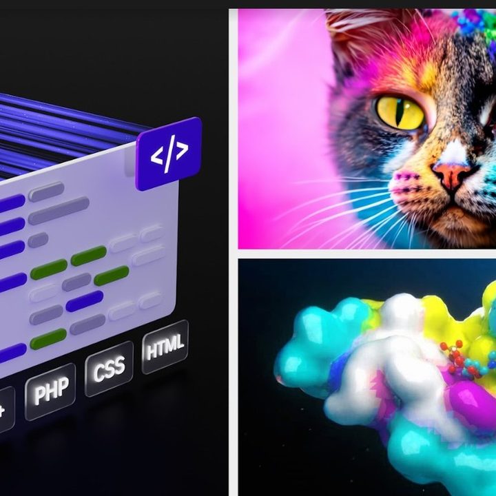 AI-generated imagery in Nvidia's press photo for AI Foundations.