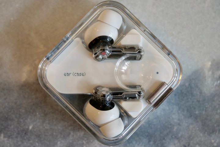 The closed top of the Nothing Ear 2's case.