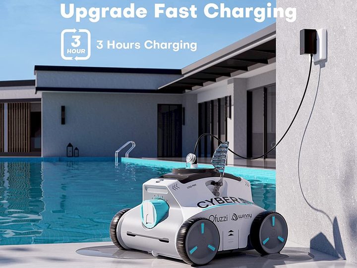 Ofuzzi Cyber 1200 charging by pool fast.