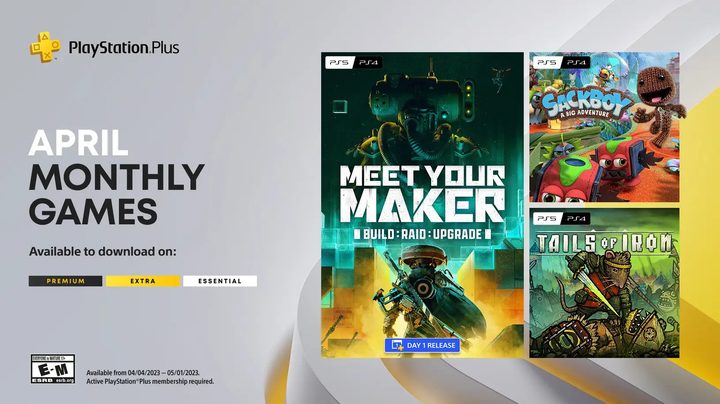 PS Plus titles for April 2023.
