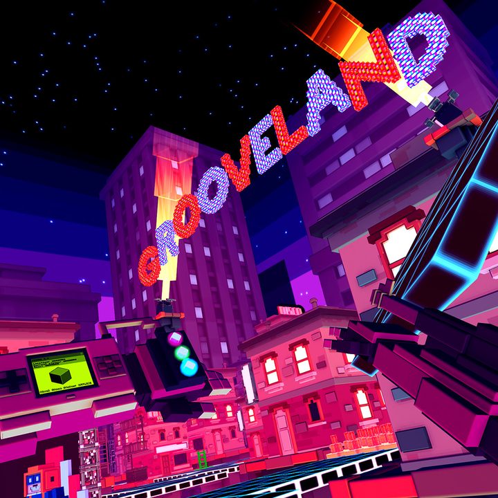 A player explores an area called Grooveland in Pixel Ripped 1978.