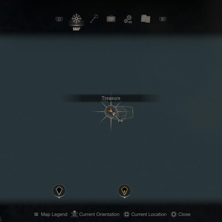 Map of the lake in Resident Evil 4