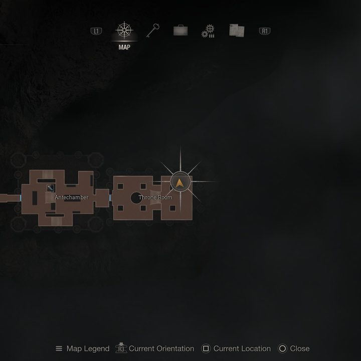 Map showing where to find Ramon's portait