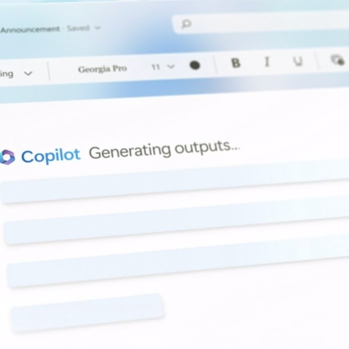 Copilot in Microsoft Word generating results.