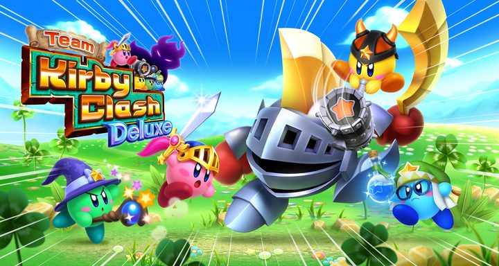 Team Kirby Clash Deluxe key art.