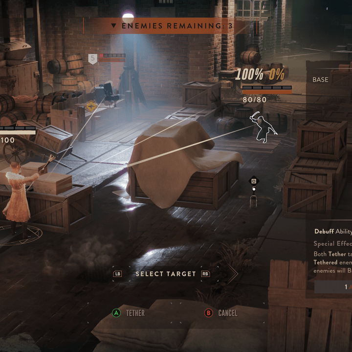 Spies fire at enemies in The Lamplighters League.