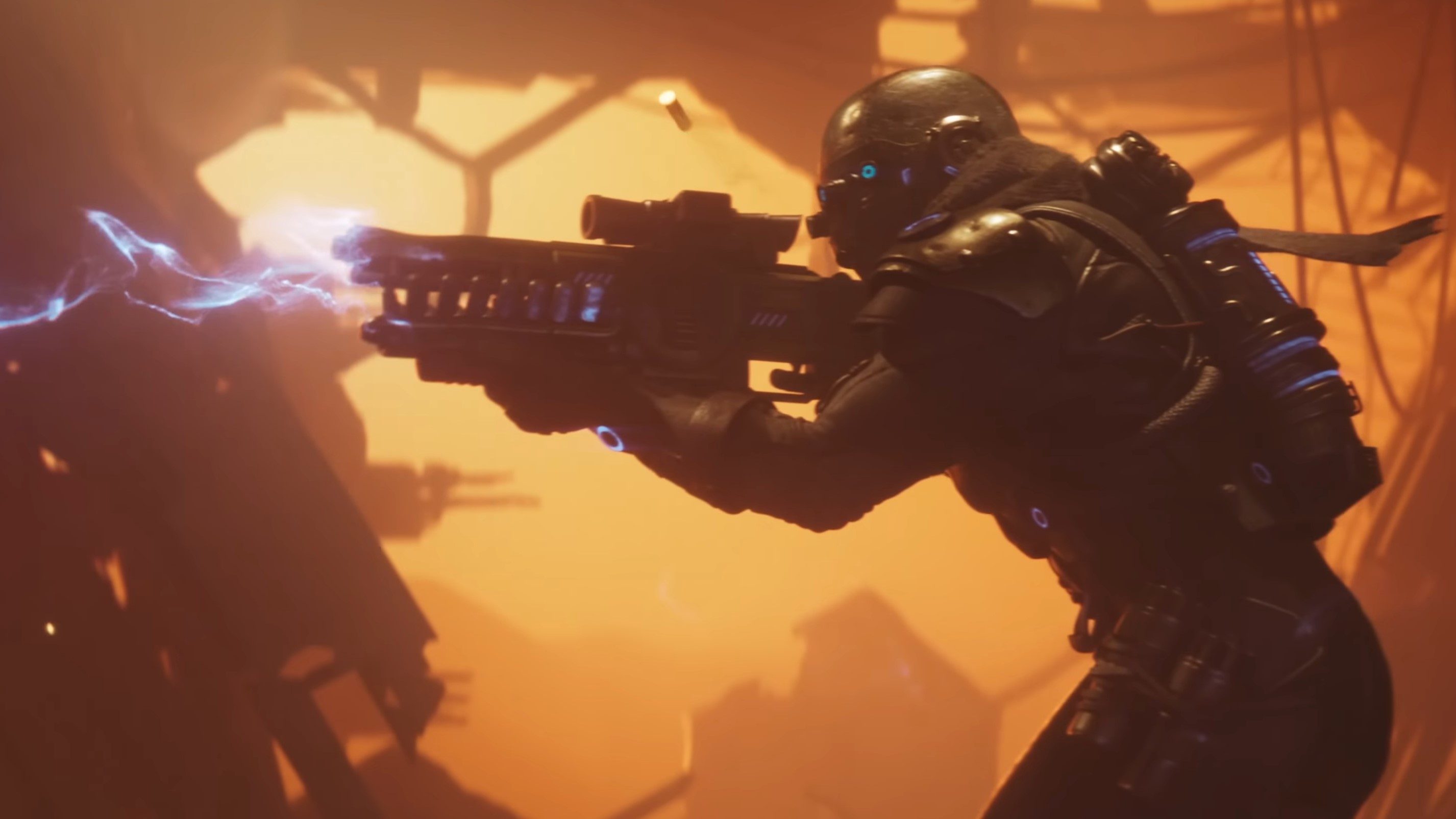 An man shoots a gun in The Outer Worlds 2's reveal trailer.
