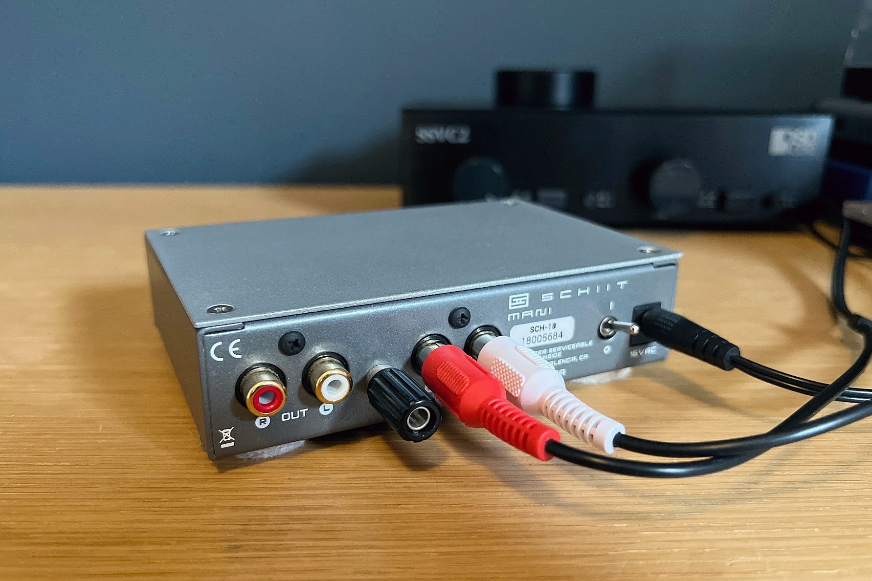 The Schiit Mani external phono preamp.
