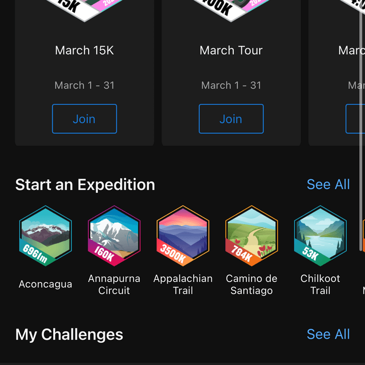 Screenshot from the Garmin Connect app.