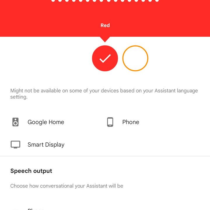 Changing the Google Assistant's voice.