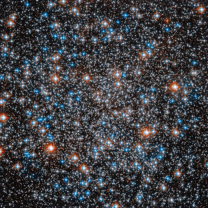 A portion of globular star cluster M55.