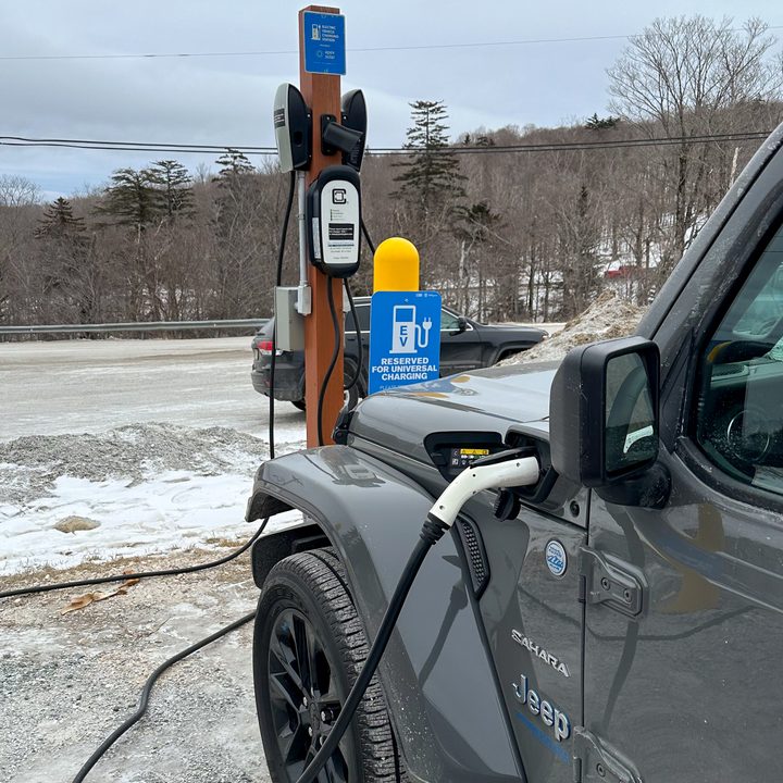 Jeep Wrangler 4xe charging.