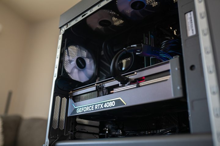RTX 4080 inside the Lenovo Legion Tower 7i.