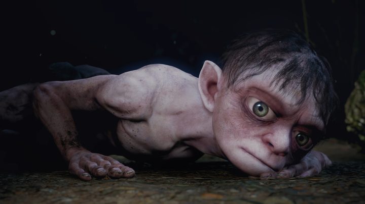 Gollum on the ground.