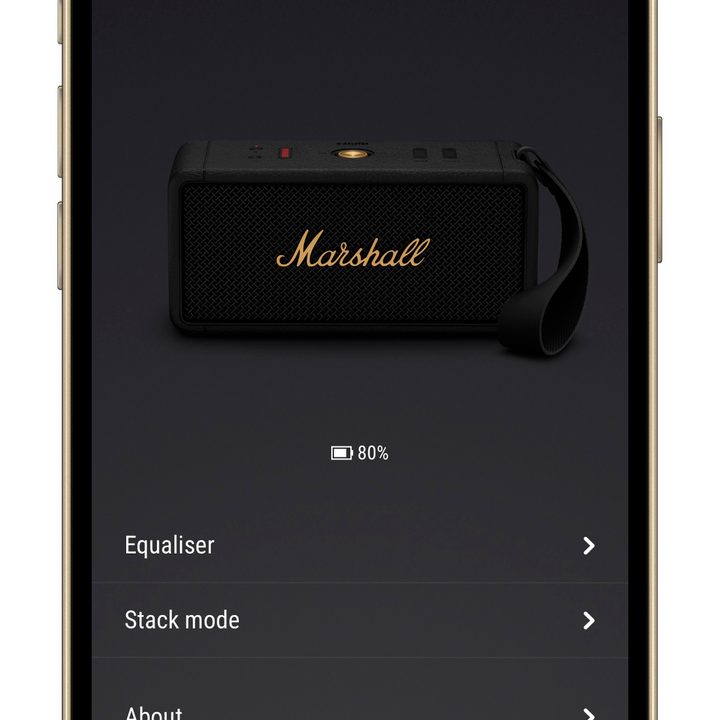 The Marshall Bluetooth app.