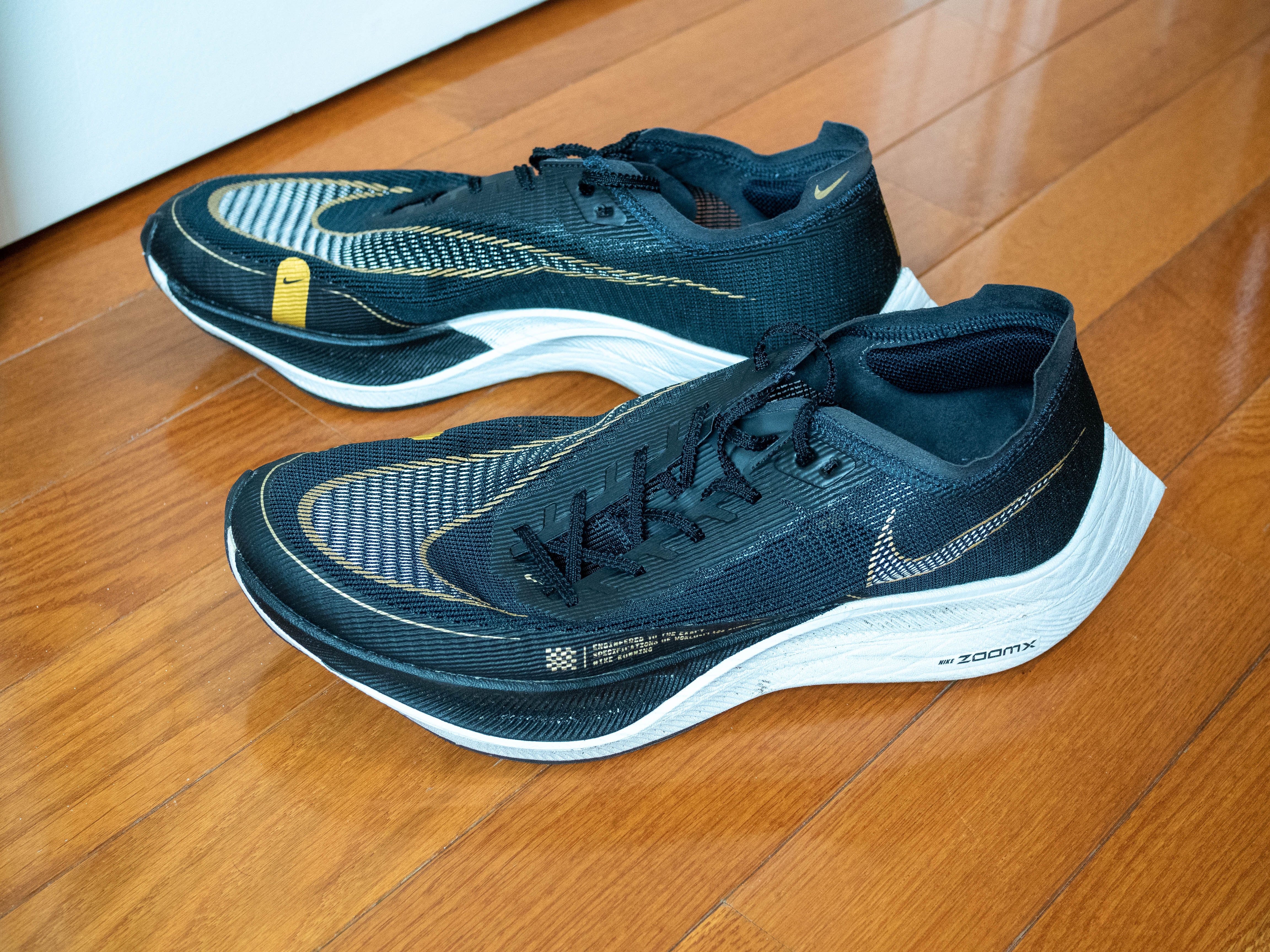 Nike Alphafly running shoes.