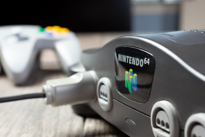 Controller port on the Nintendo 64.