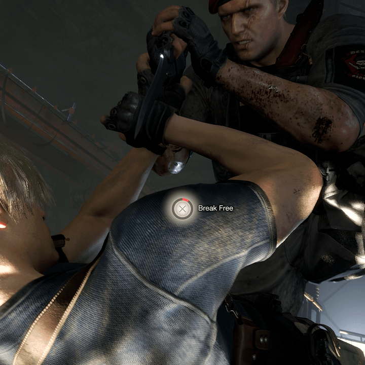 Leon fights Jack Krauser in the Resident Evil 4 remake.