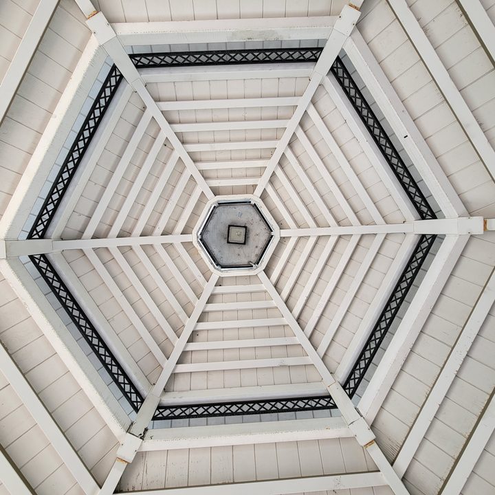 Gazebo ceiling captured with Samsung Galaxy S21