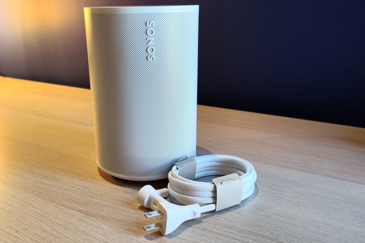 Sonos Era 100 with power cord.