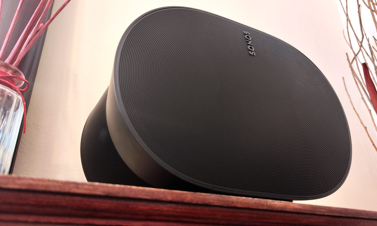 Sonos Era 300 seen from below.