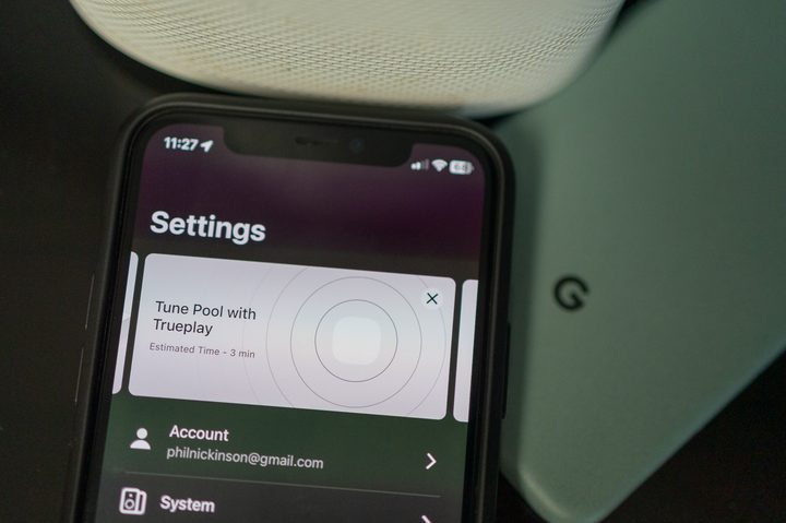 Sonos TruePlay settings.