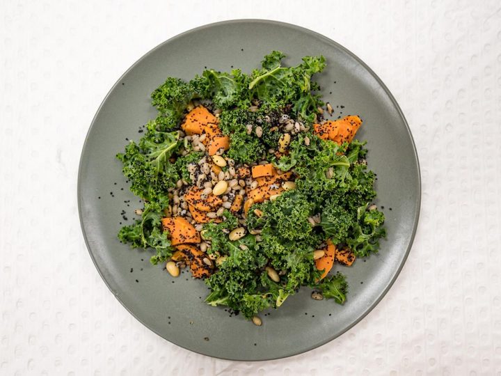 A salad created to provide nutrition for astronauts based on foods which can be grown in space.