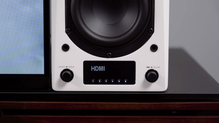 SVS Prime Wireless Pro speaker controls.