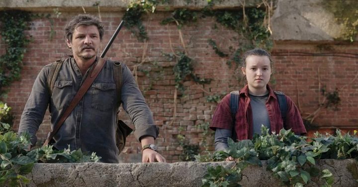 Ellie and Joel stand beside each other in the season one finale of The Last of Us.