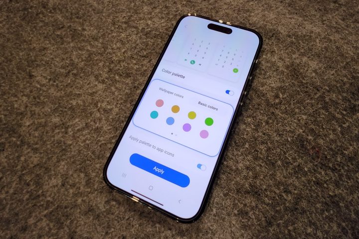 TryGalaxy app theming