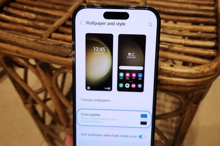 TryGalaxy wallpaper theming