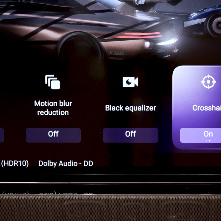 The new Bravia Gaming Dashboard.
