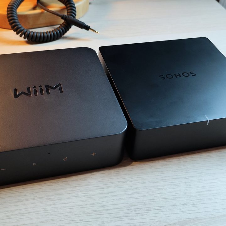 Wiim Pro (left) and Sonos Port.