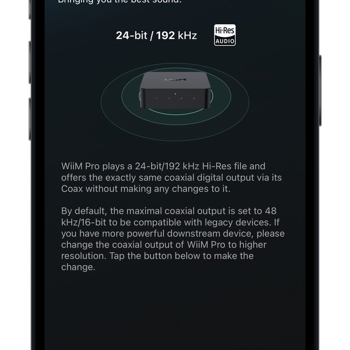 Wiim app setup screen five.