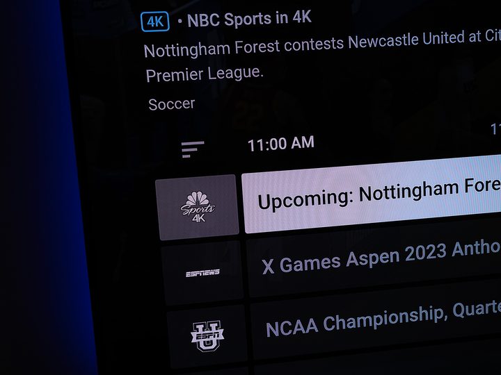 YouTube TV 4K Plus channel.