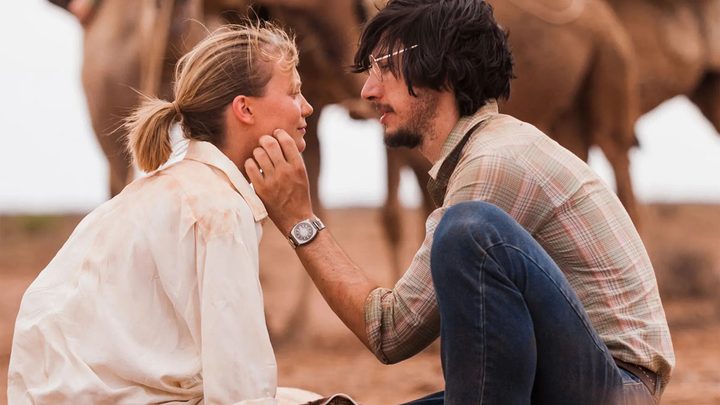 Mia Wasikowska and Adam Driver in Tracks.