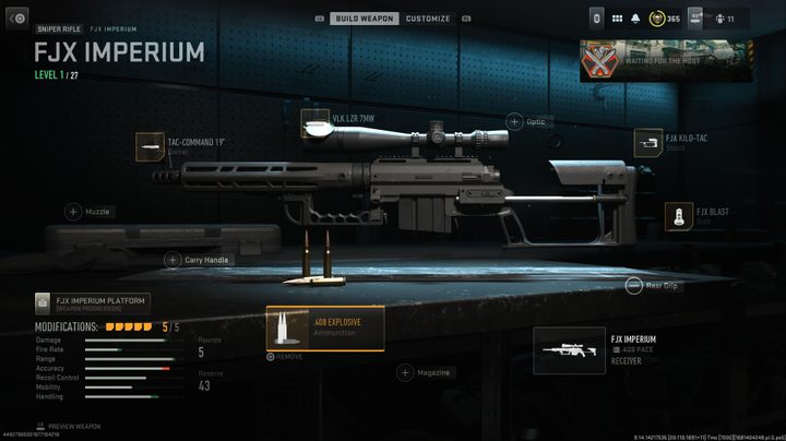 The FJX Imperium in action in Warzone 2.0.
