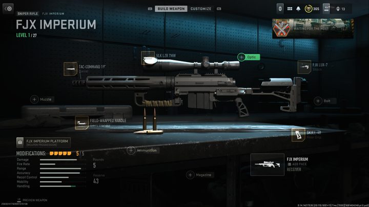 The FJX Imperium in action in Warzone 2.0.