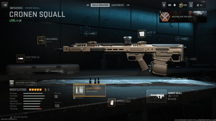 The Cronen Squall in Warzone 2.0.