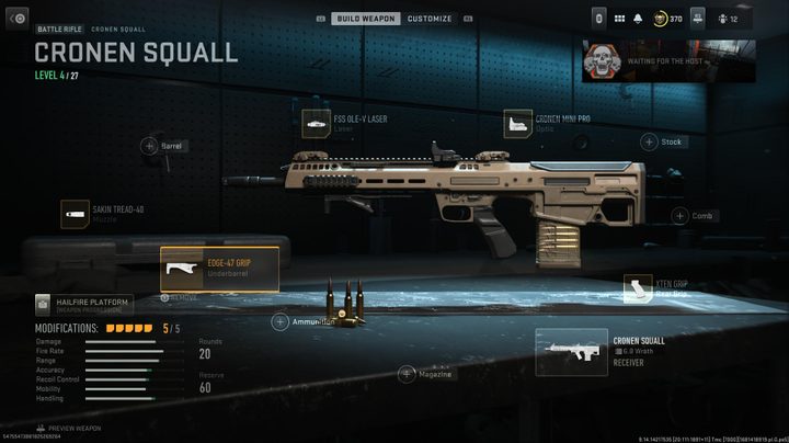 The Cronen Squall in Warzone 2.0.