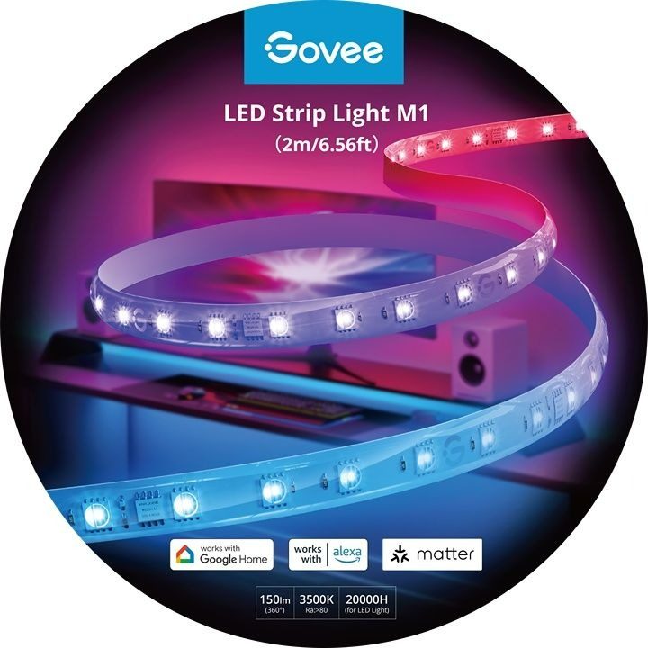 The packaging for the Govee Matter lights on a white background.