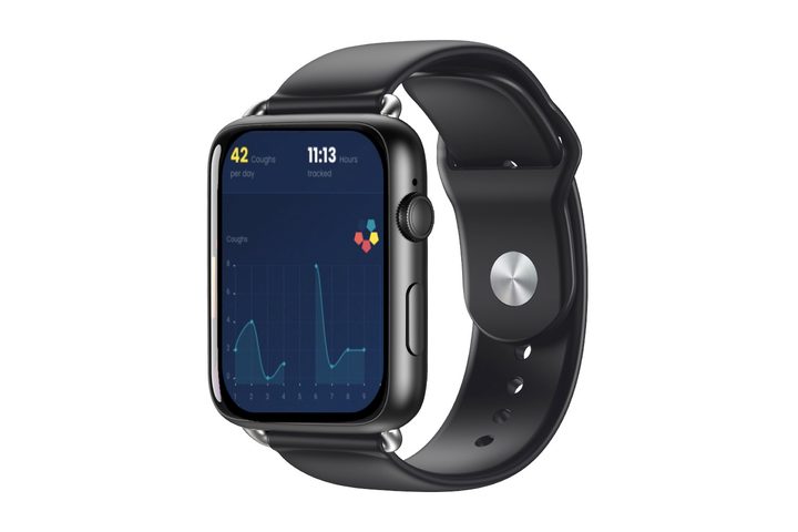 The Hyfe Cough Watch app on an Apple Watch
