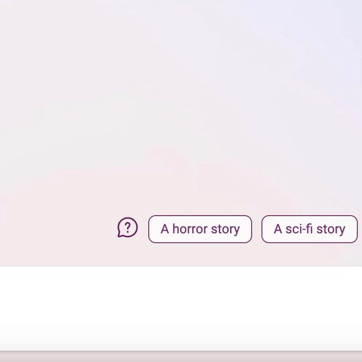 A screenshot of suggested prompts in Bing Chat.
