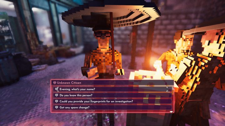 Interrogating a suspect in Shadows of Doubt.