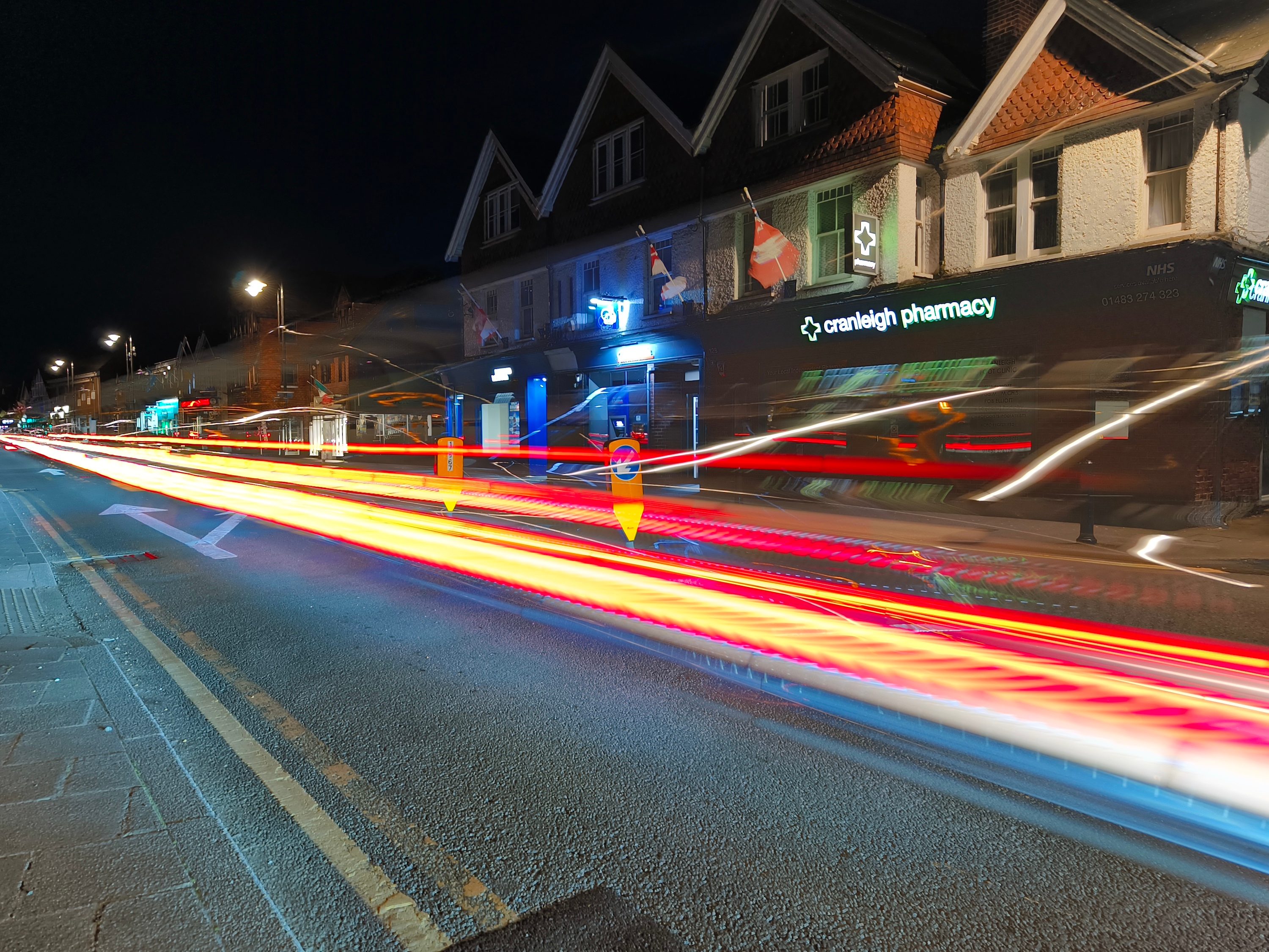 A long exposure photo taken by the Vivo X90 Pro.
