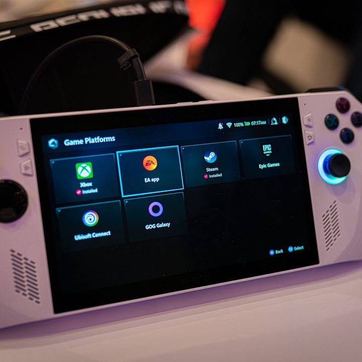 App settings on the Asus ROG Ally.