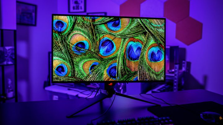 OLED demo on the Asus ROG PG27AQDM.