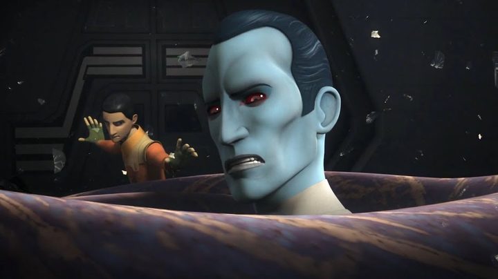 Ezra Bridger keeps Thrawn at bay in the conclusion of Star Wars Rebels.