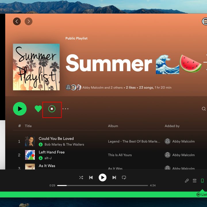 How to download music and podcasts from Spotify: Downloading a plpaylist.